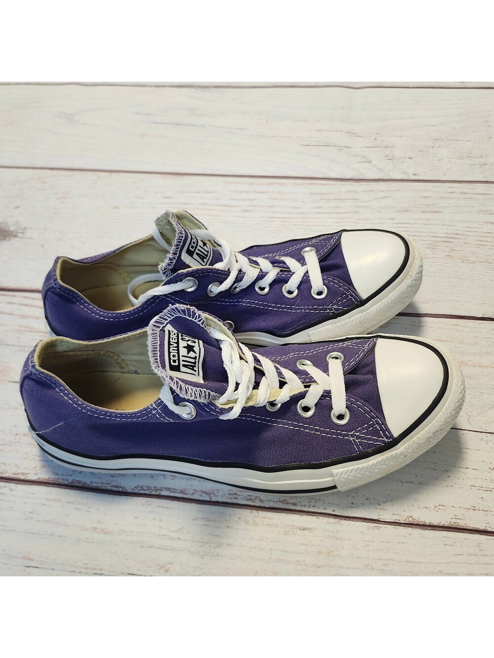 Converse All Star Purple Low Top Sneakers Women's Size 9
